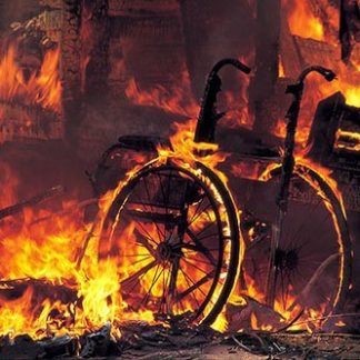 Wheelchair-caught-in-fire