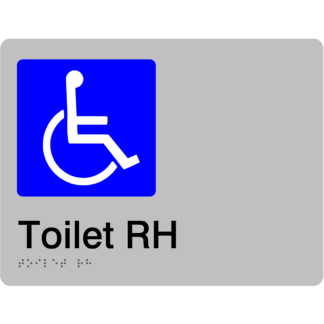 Gender Neutral Accessible RH Toilet Sign