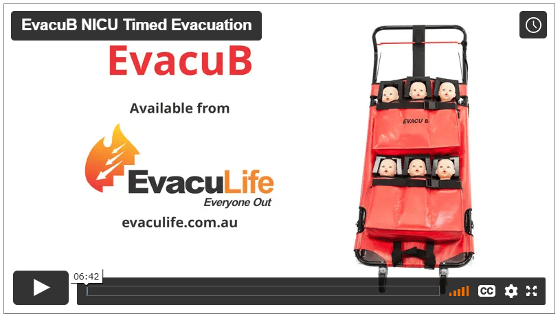 EvacuB Emergency Baby Evacuation Device Hospitals NICU