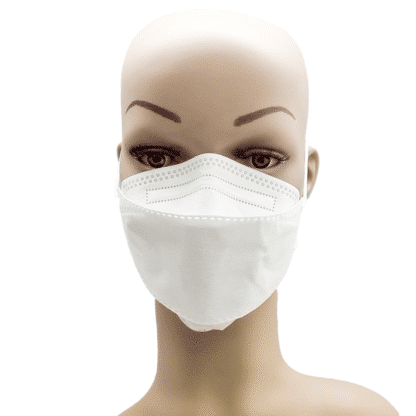 Adult KN95 White Mask Nonwoven with Earloop Packet of 10 Units