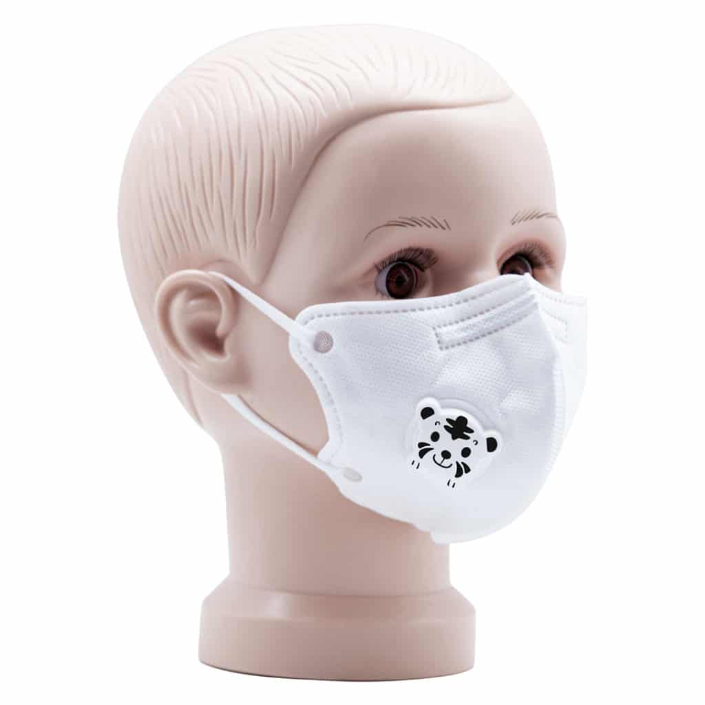 Child N95 Mask designed for children Coronavirus Covid 19 Colour White