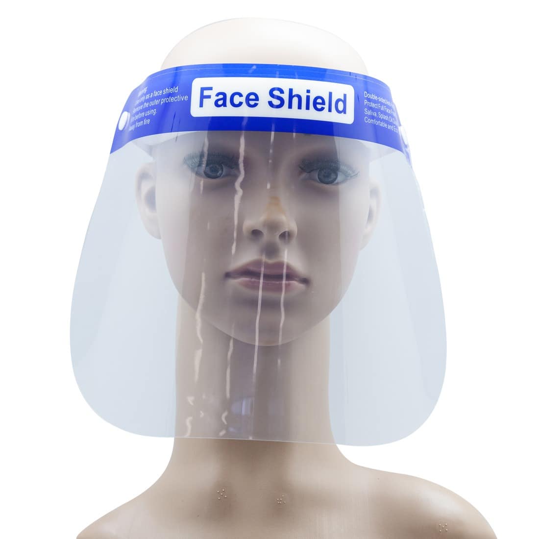 Reusable Anti-Saliva Plastic Visors & Anti-Fog  Safety Face Shield Pack of 2 