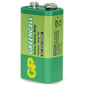 RED GP Greencell 9 Volt Extra Heavy Duty Battery