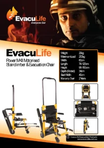 EvacuLife Power Motorised Stairclimber Evacuation Chair MKII