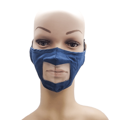 Blue-Adult-Mask-Fabric-with-Clear-Mouth-Shield-and-Adjustable-Earloops-for-Deaf
