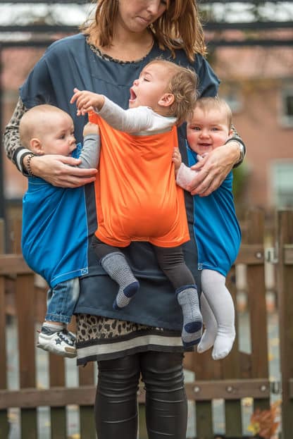 Baby Mover with Three Babies