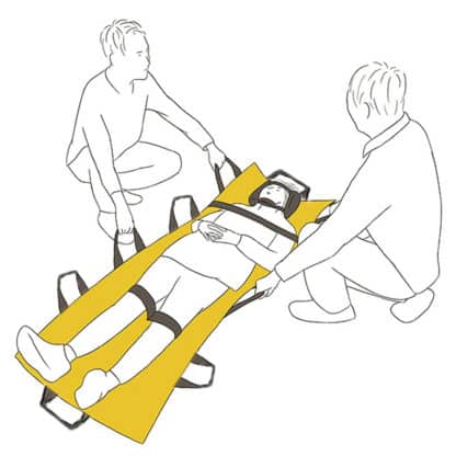 EvacuLife Soft Stretcher being used