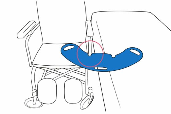 Slide Board between Wheelchair and Bed