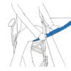 Slide Board between Wheelchair and Bed Position 3