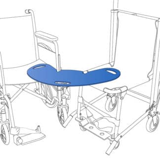 Slide Board between Wheelchair and Evacuation Chair Position