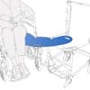 Slide Board between Wheelchair and Evacuation Chair Position 1