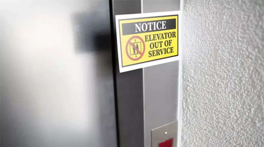 Elevator out of service