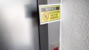 Elevator out of service