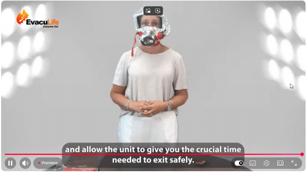 How to use the EvacuLife Emergency Fire Smoke Mask Escape Hood